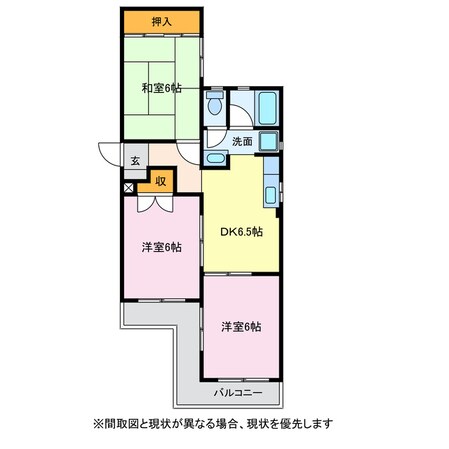 ハイツ東山の物件間取画像